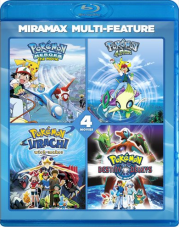 Miramax Multi-Feature:  Pokémon Heroes / Pokémon 4Ever / Pokémon Jirachi Wish Maker / Pokémon Destiny Deoxys