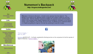 Numemon's Backpack