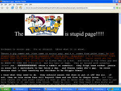 The Pokemon is stupid page!!!
